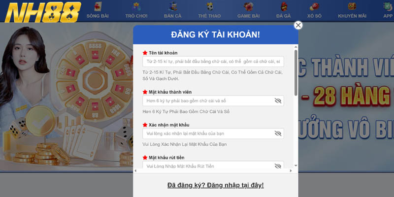 Lưu ý quan trọng cần biết khi đăng ký  